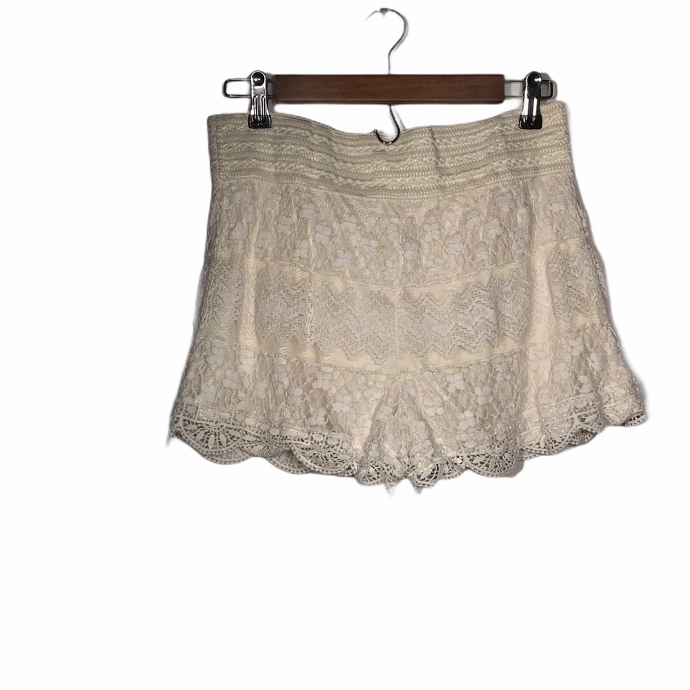 Xhilaration Ivory Lace Shorts- Size Medium